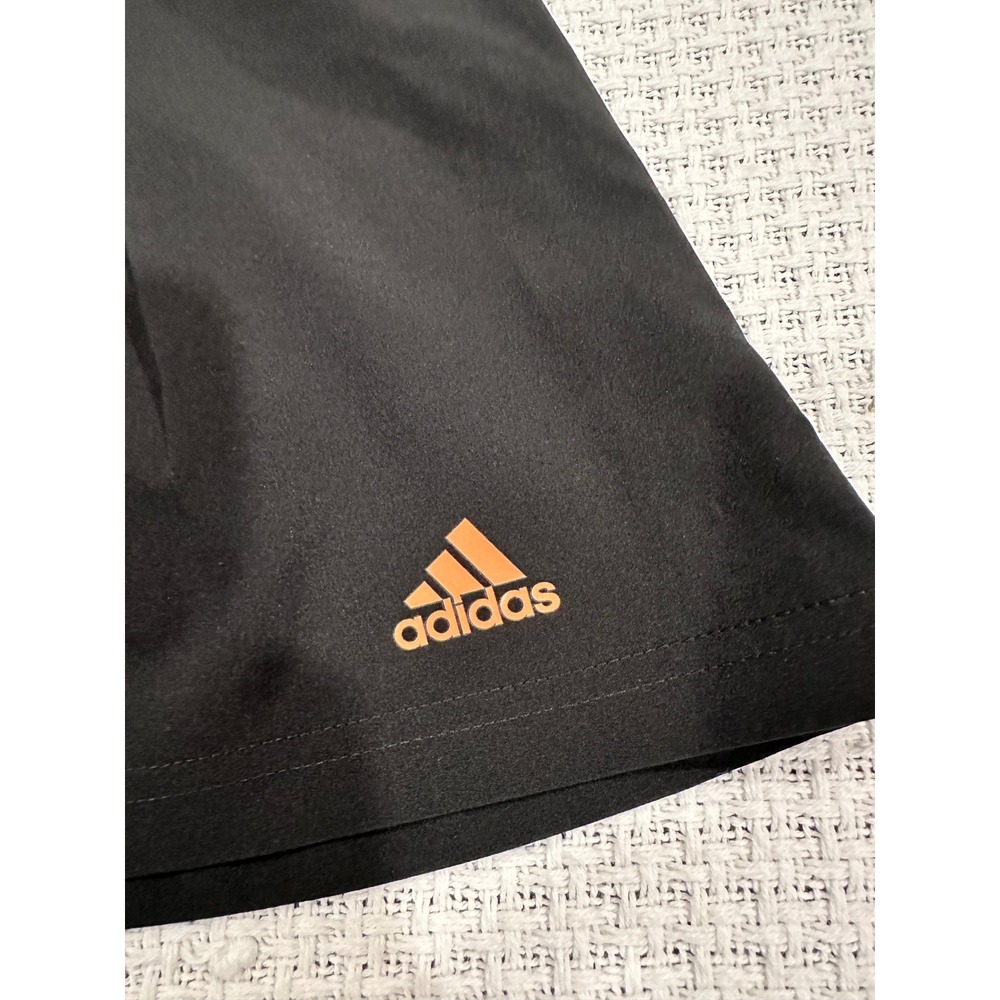 Adidas Skort Women Medium Black Orange Pleated Tennis Performance Activewear NWT - Picture 7 of 11